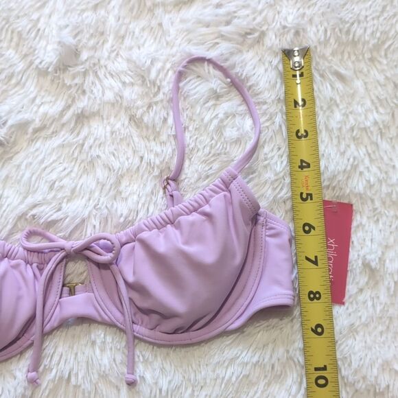 NWT Xhilaration Light Purple Demi Keyhole Bikini Top - Picture 9 of 9